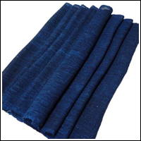 Length Of Old Kaya Mosquito Netting Indigo Hemp And Cotton Mix