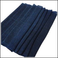 Length Of Lovely Indigo Kaya Mixed Hemp  Cotton Mosquito Netting