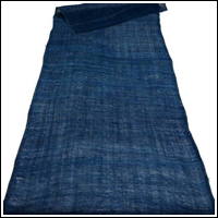 Length Of Very Nicely Faded Indigo Kaya Mixed Hemp  Cotton Mosquito Netting