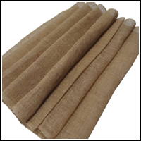 Length Of Light Beige Hemp Kaya Mosquito Netting