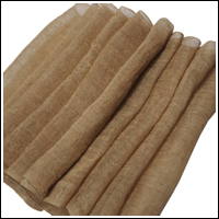 Length Of Extra Long Light Beige Hemp Kaya Mosquito Netting