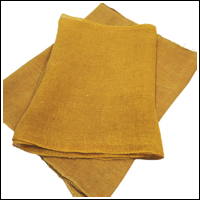 2 Lengths Of Mustard Yellow Kaya Mixed Hemp  Cotton Mosquito Netting