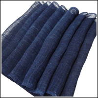 Length Of Old Kaya Indigo Hemp Mosquito Netting