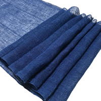 Kaya Length Of Lovely Indigo Hemp Mosquito Netting