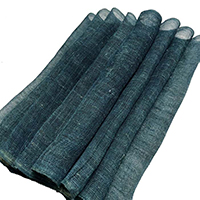 Kaya Long Length Of Wonderful Indigo With Hints Of Green Hemp Mosquito Netting